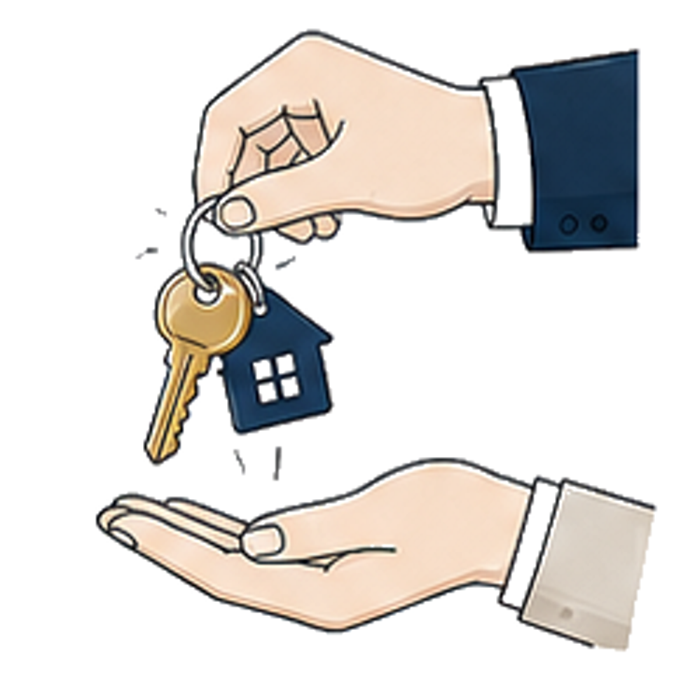 Key handover animation